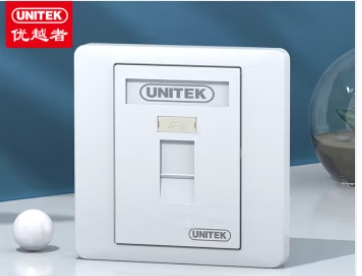 优越者/UNITEK T013A9 面板 超六类屏蔽面板加模块